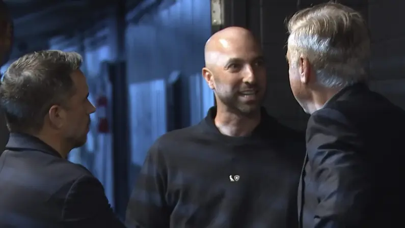 Rodrigo Caetano, Rodrigo Bellão e Carlo Ancelotti antes de Botafogo x Palmeiras | Campeonato Brasileiro 2026